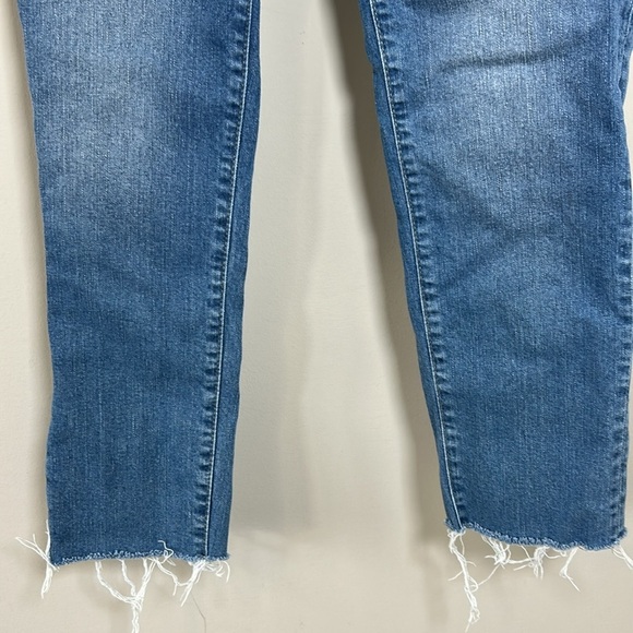 Frame Denim Le Garçon Jean Deepwater Raw Hem Boyfriend Mid Rise Relaxed Fit 26 - Picture 7 of 15